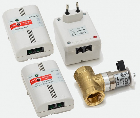 Комплект контроля загазованности природный и угарный газ СИКЗ+БУГ